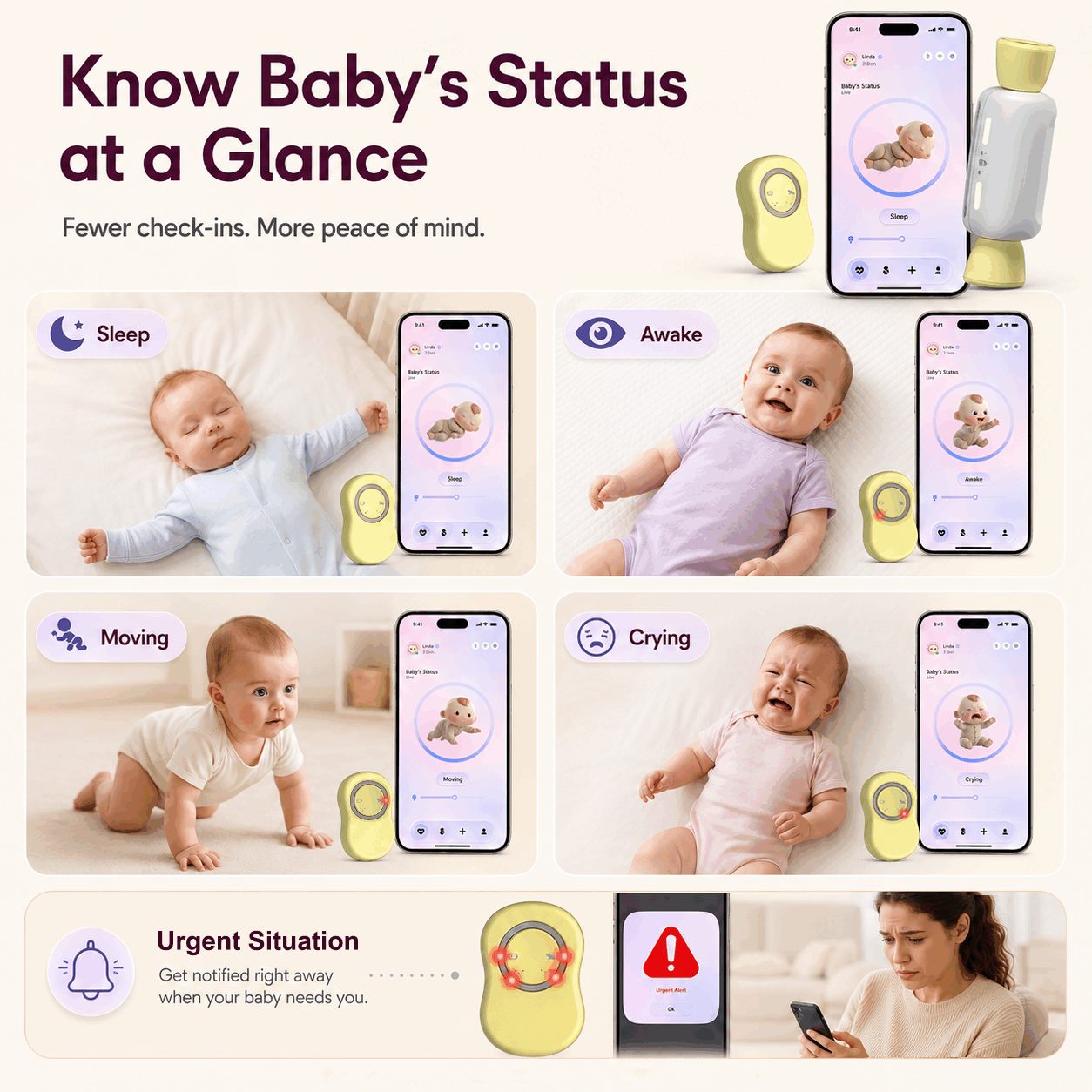 GLOCANDY Smart Baby Monitor