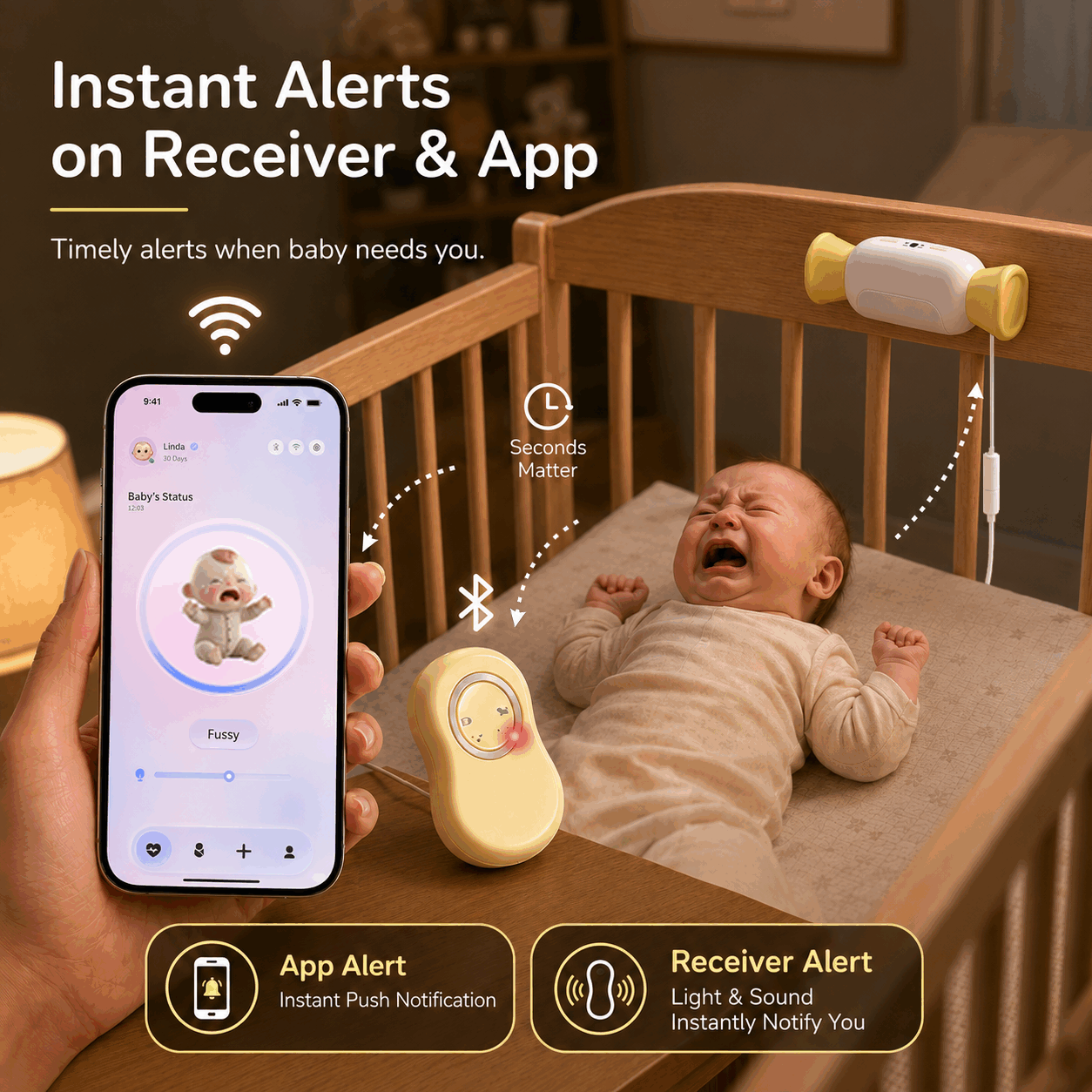 GLOCANDY Smart Baby Monitor